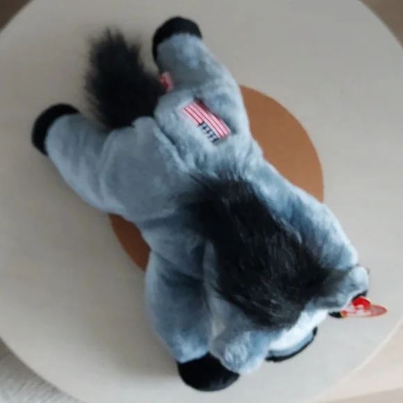 LARGE Ty Beanie Buddies LEFTY THE DONKEY Introduced 1996 Presidential Election - Picture 15 of 17